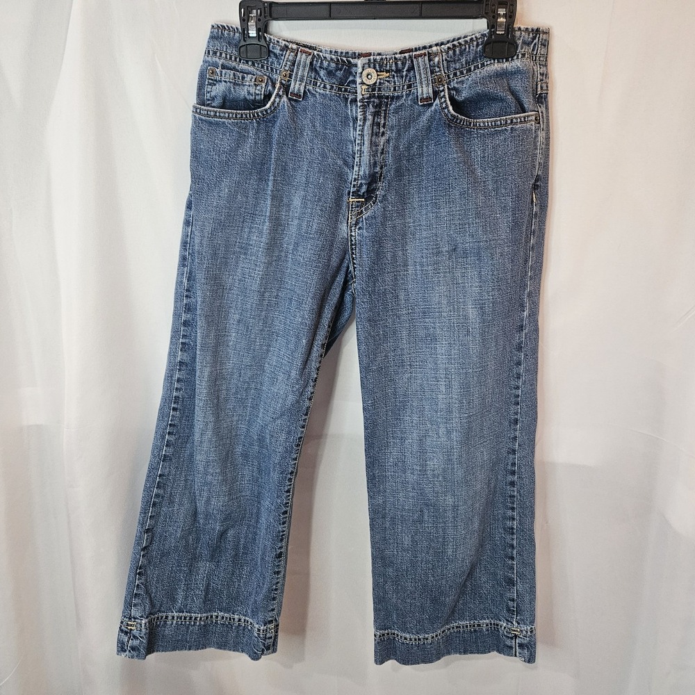 Vintage Lucky Brand Rancher Crop Denim Pants Size 8/28 USA Made Y2K  Dungarees